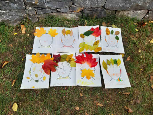 Chrostíci - podzimní tvoření z listí