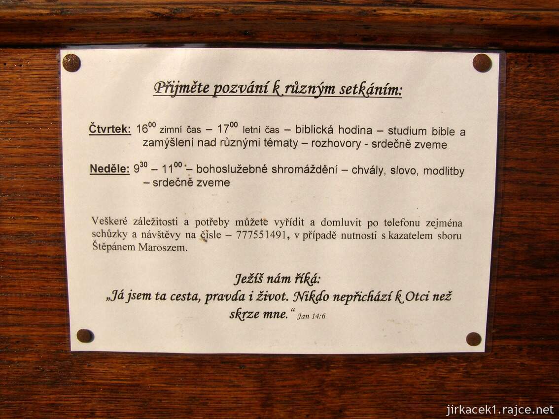 Šenov - Evangelický kostel - kostel Českobratrské církve evangelické