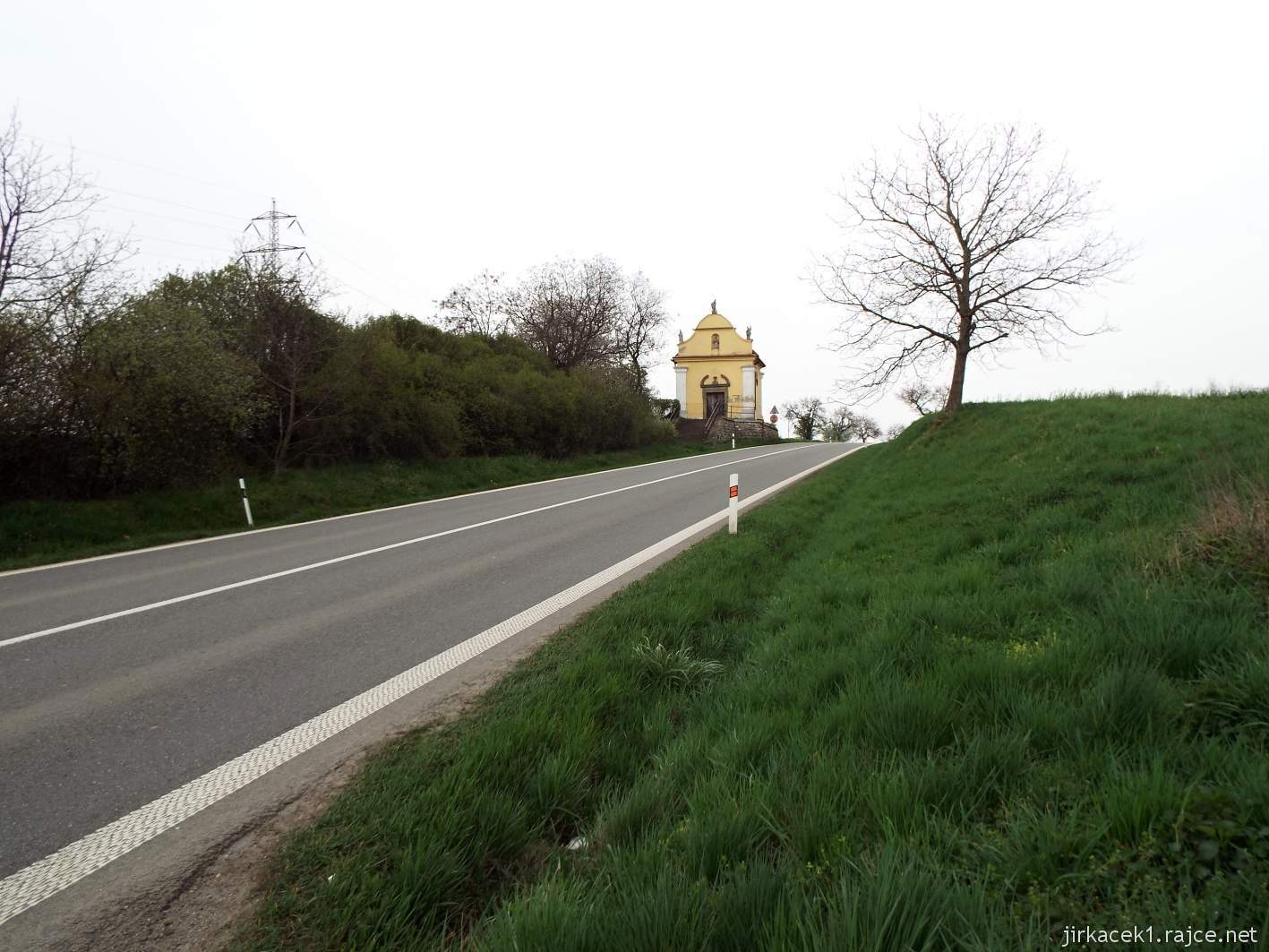 Kyjov - kaple sv. Rocha u frekventované silnice na Vlkoš