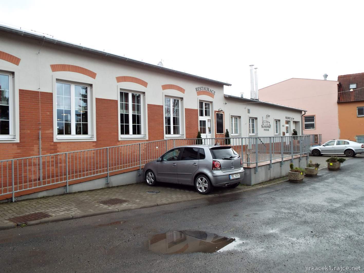Slavkov u Brna - Slavkovský pivovar - vchod do restaurace