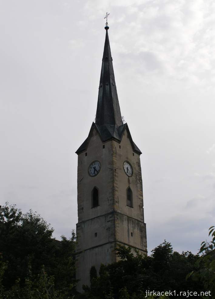 Mohelnice - kostel sv. Tomáše z Canterburry - věž