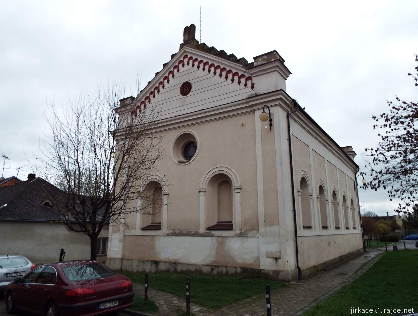 Slavkov u Brna - židovská synagoga - zadní pohled