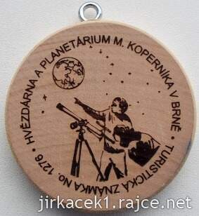 Turistická známka 1276 Hvězdárna a Planetárium Brno - 1. verze
