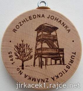 Turistická známka 1485 Rozhledna Johanka