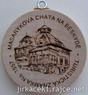 Turistická známka 1557 Masarykova chata na Beskydě - 2. verze