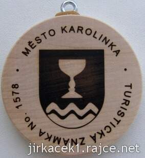 Turistická známka 1578 město Karolinka