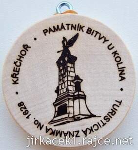 Turistická známka 1628 Křečhoř - památník bitvy u Kolína