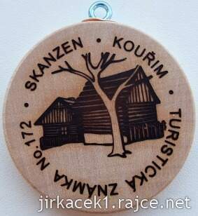 Turistická známka 172 skanzen Kouřim