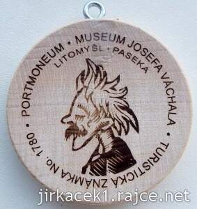 Turistická známka 1780 Portmoneum - museum Josefa Váchala v Litomyšli - 1. verze