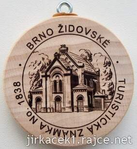 Turistická známka 1838 Brno židovské