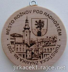 Turistická známka 2001 Město Rožnov pod Radhoštěm