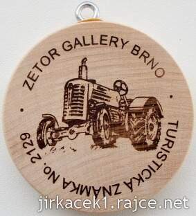 Turistická známka 2129 Zetor Gallery Brno