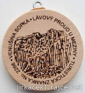 Turistická známka 2266 Venušina sopka - Lávový proud u Meziny
