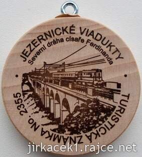 Turistická známka 2355 Jezernické viadukty