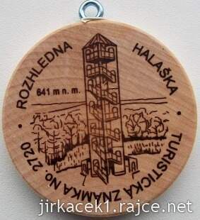 Turistická známka 2720 Rozhledna Halaška