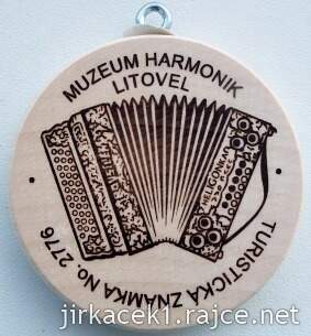 Turistická známka 2776 Muzeum harmonik Litovel