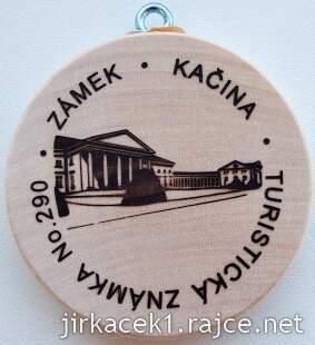 Turistická známka 290 zámek Kačina