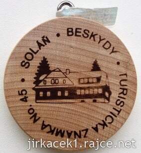 Turistická známka 45 Soláň 1. verze