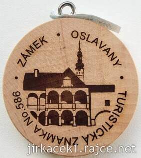 Turistická známka 586 Zámek Oslavany