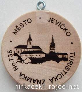 Turistická známka 738 město Jevíčko