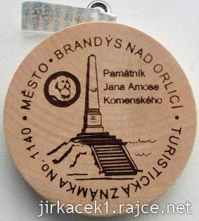 Turistická známka 1140 Město Brandýs nad Orlicí - 1. verze
