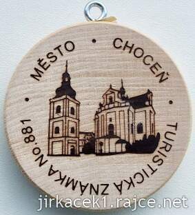 Turistická známka 881 město Choceň