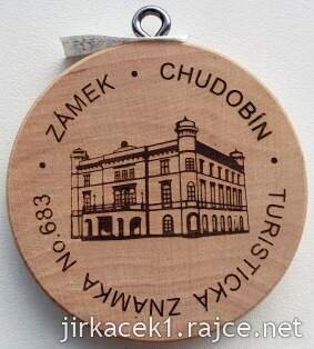 Turistická známka 683 zámek Chudobín