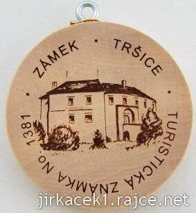 Turistická známka 1381 zámek Tršice