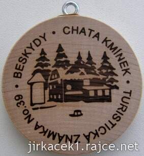 Slovenská turistická známka 39 chata Kmínek - 1. verze