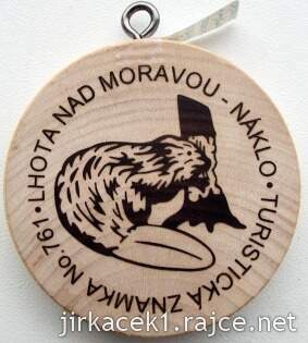 Turistická známka 761 Lhota nad Moravou - Náklo