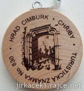 Turistická známka 830 hrad Cimburk